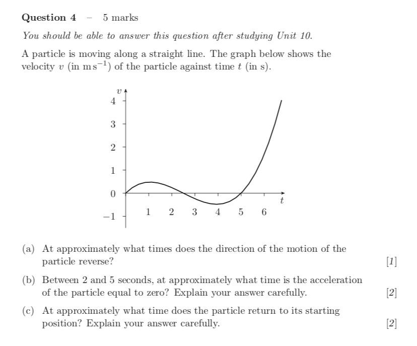 Solved Question 4 5 marks You should be able to answer this | Chegg.com