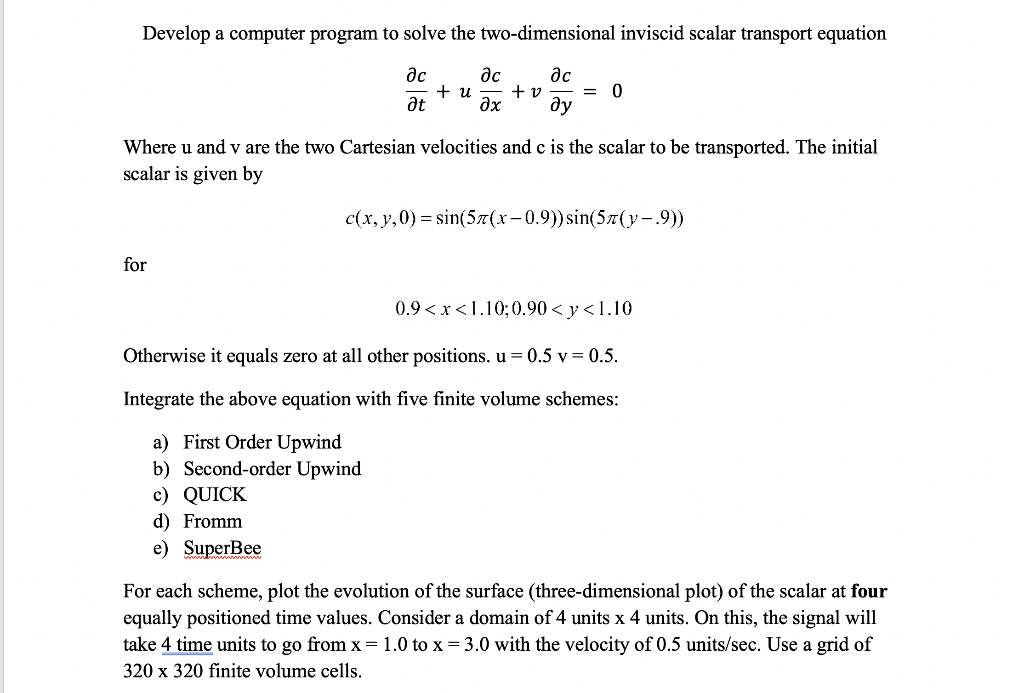 Develop a computer program to solve the | Chegg.com