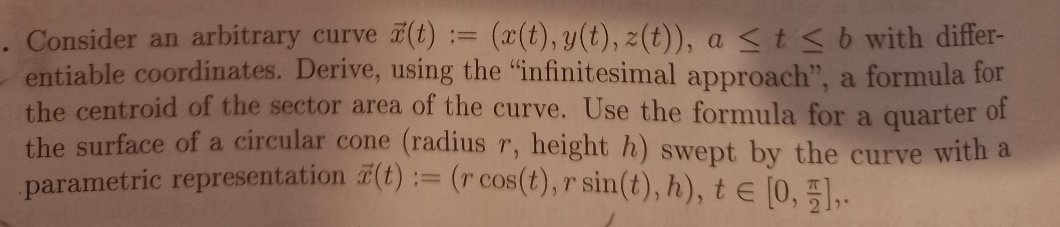 Solved Consider an arbitrary curve | Chegg.com