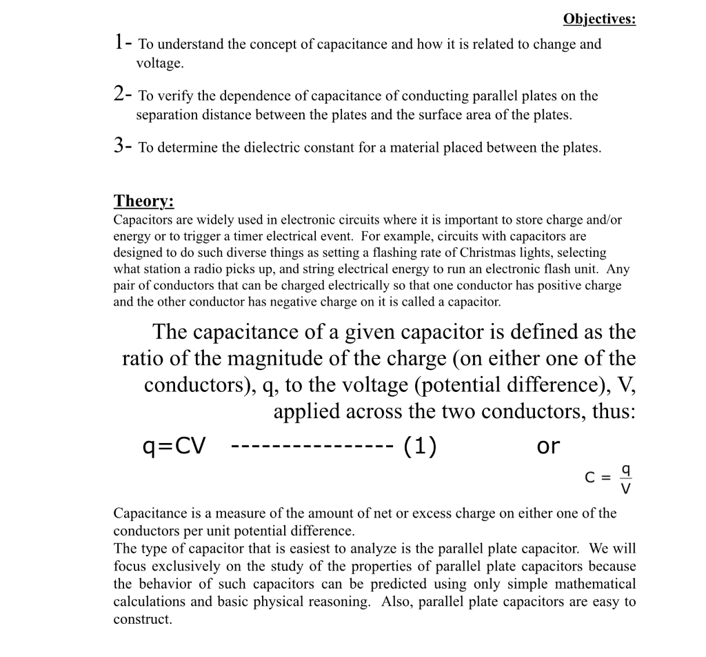 Solved Objectives: 1- To understand the concept of | Chegg.com