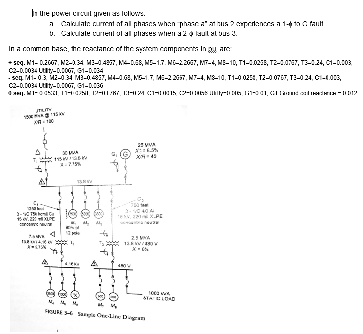 In the power circuit given as follows: a. Calculate | Chegg.com