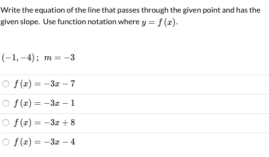 Solved Write the equation of the line that passes through | Chegg.com