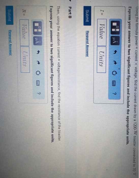 Solved Usingthe formula power current х voltage, find the