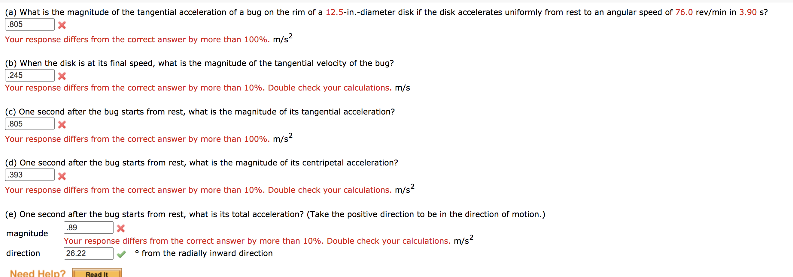 Solved (a) What Is The Magnitude Of The Tangential | Chegg.com