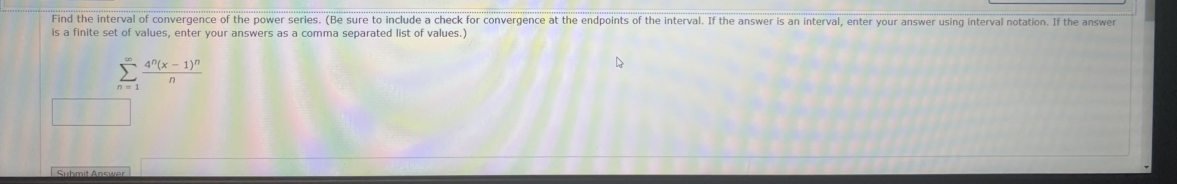 Solved is a finite set of values, enter your answers as a | Chegg.com