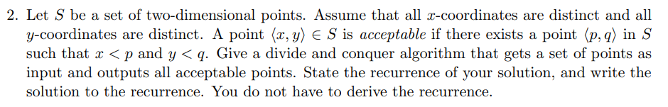 Solved I need help with my algorithms class, for context, | Chegg.com