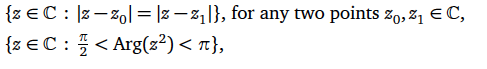 Solved For the following two sets in Complex, state if they | Chegg.com