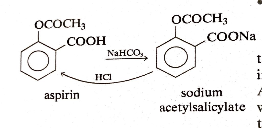 Solved aspirin sodium acetylsalicylate | Chegg.com