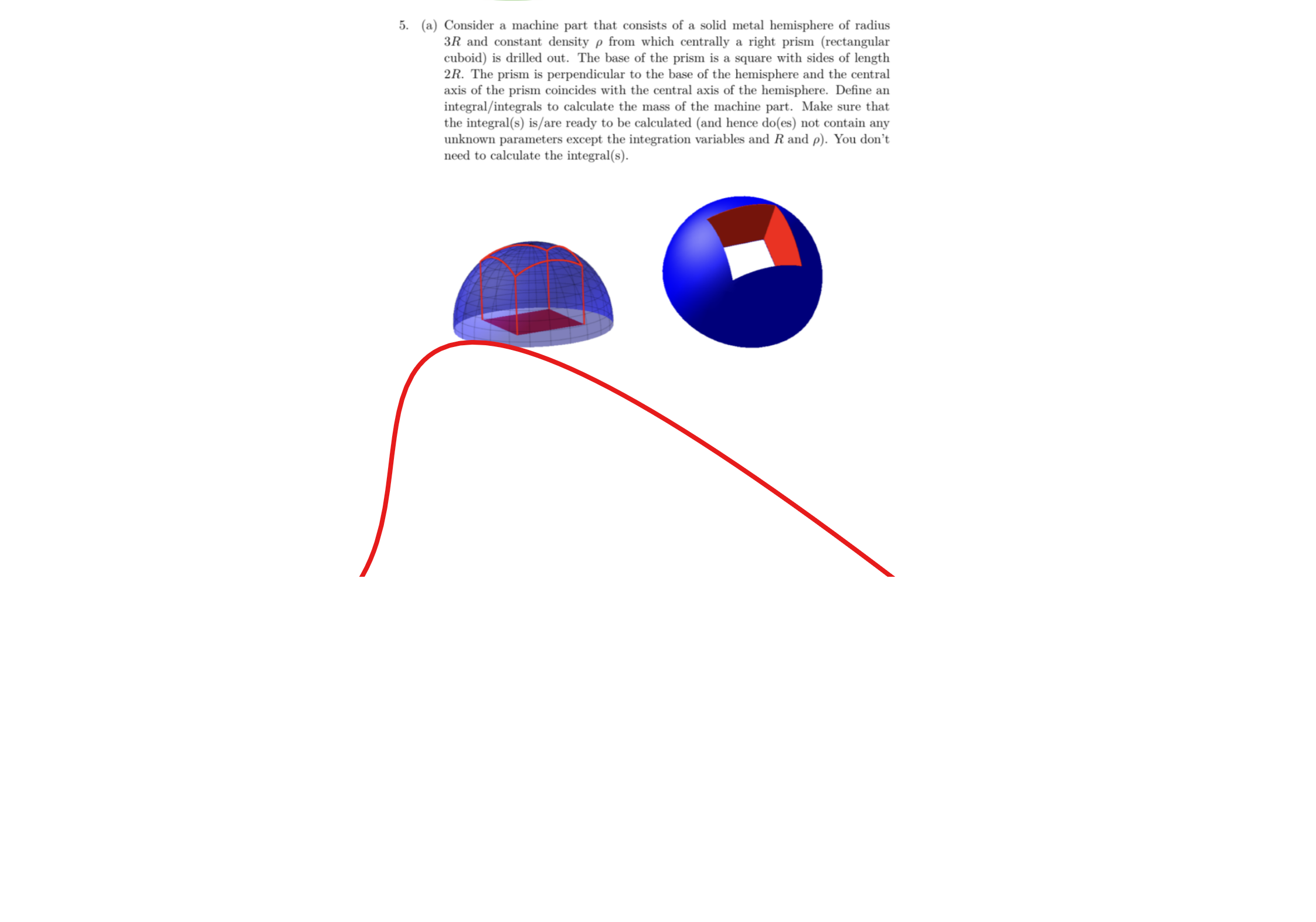 Hi can you formulate the integral in both spherical