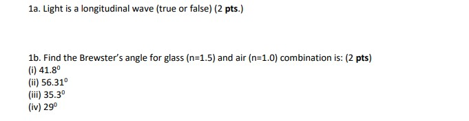 light is longitudinal wave true or false