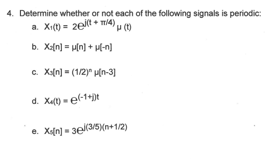 Solved 4. Determine whether or not each of the following | Chegg.com