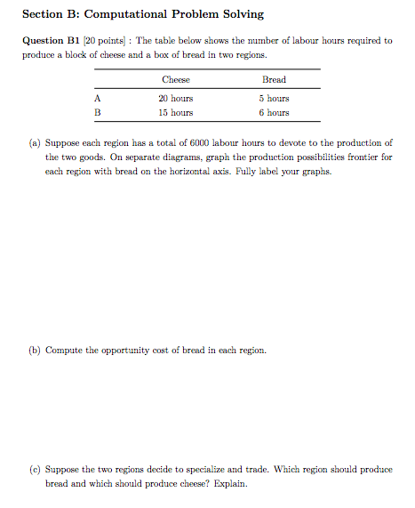 Solved Section B: Computational Problem Solving Question B1 | Chegg.com