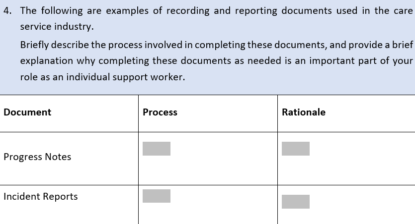 Solved 4. The Following Are Examples Of Recording And 