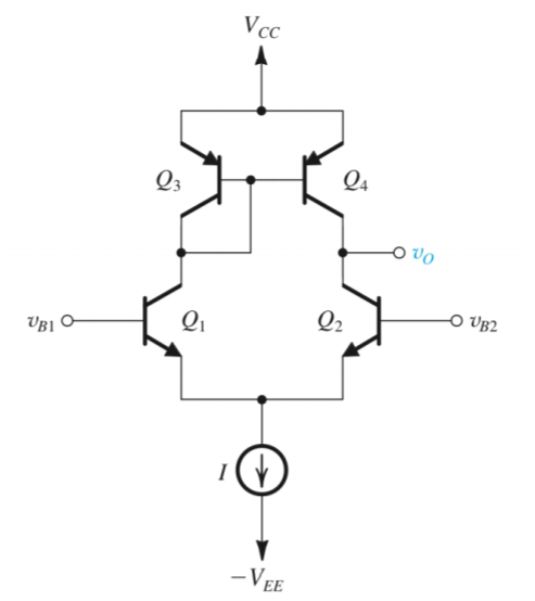 Solved Q3. A Differential Pair Amplifier with Active Load, | Chegg.com