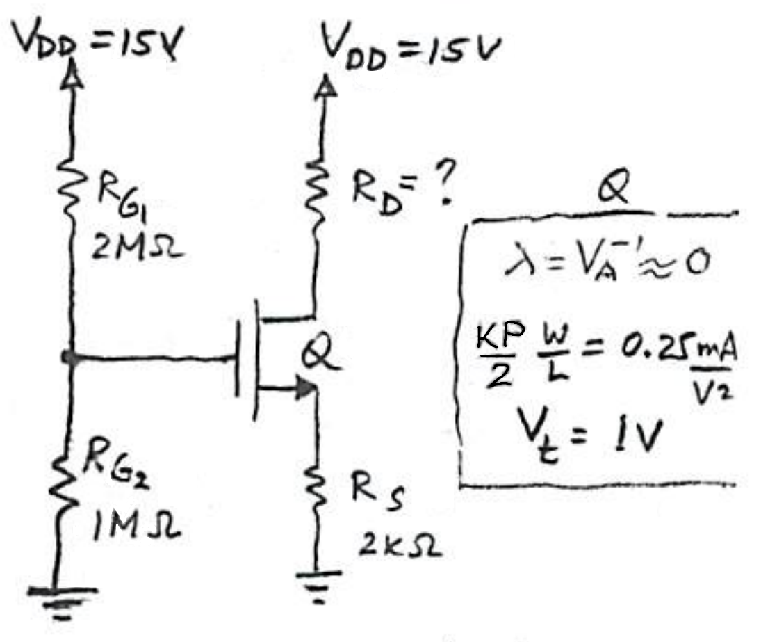 Solved The n-MOSFET circuit shown below is intended to | Chegg.com