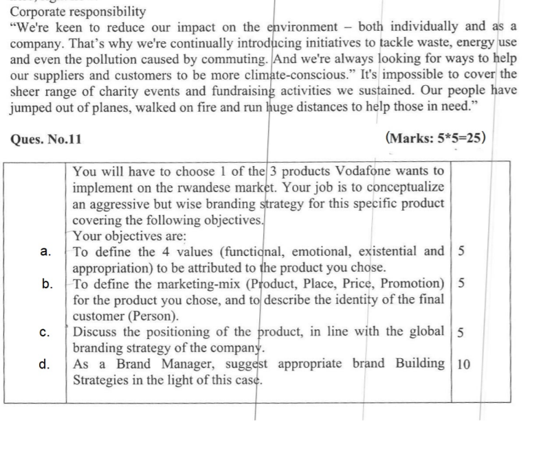 brand management case study questions