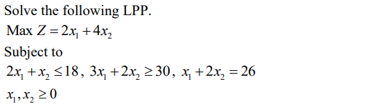 Solved Solve The Following Lpp Maxz2x14x2 Subject To 