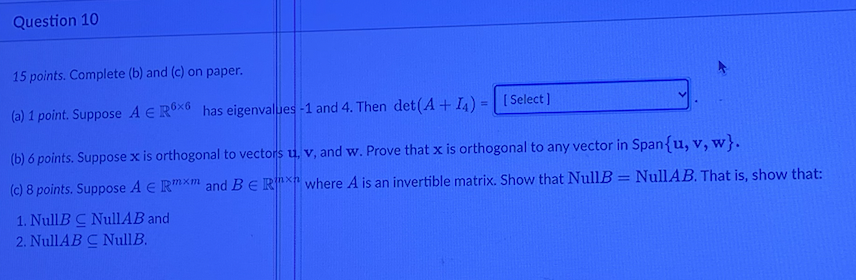 Solved D Question 10 15 Points. Complete (b) And (c) On | Chegg.com