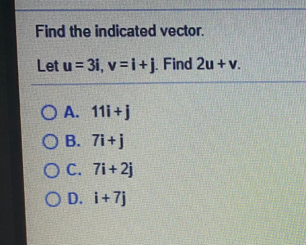 Solved Find The Component Form Of The Indicated Vector L Chegg Com