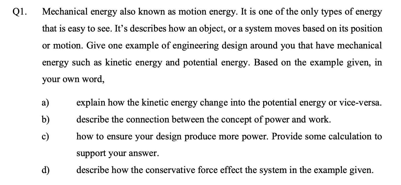  Motion: Energy of Motion
