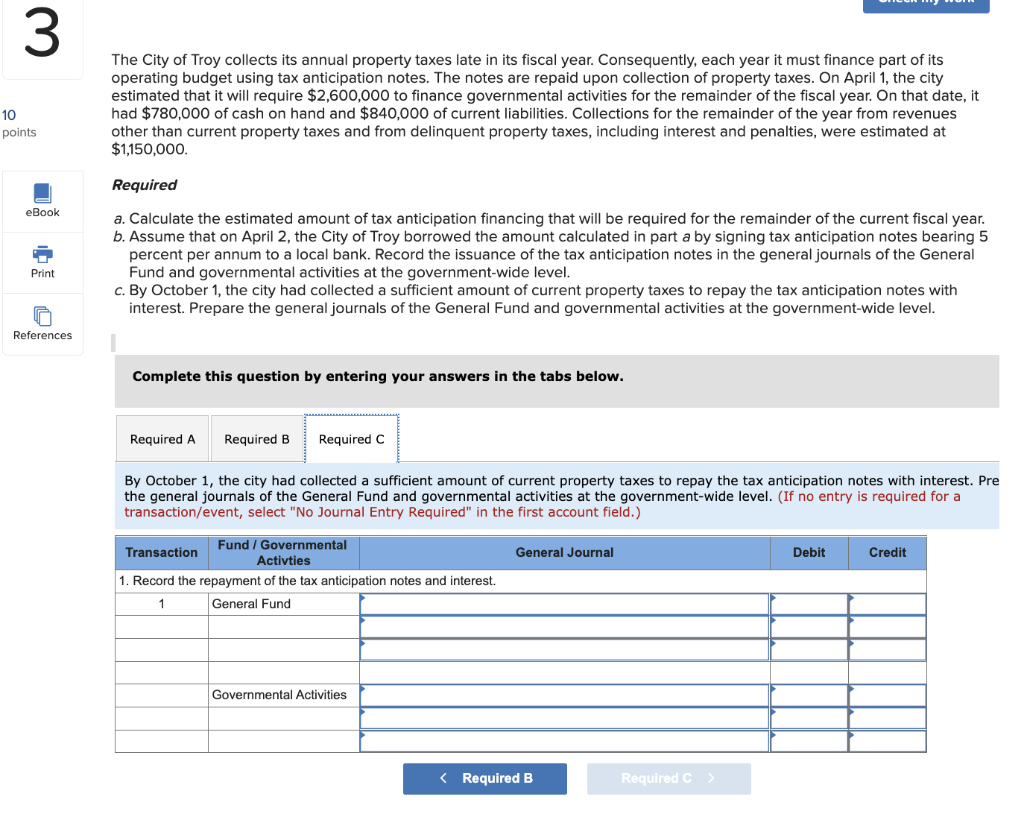The City of Troy collects its annual property taxes