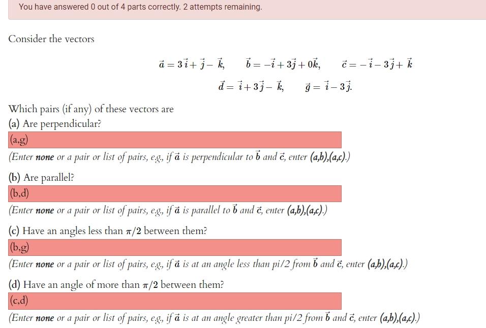 Solved You Have Answered 0 Out Of 4 Parts Correctly. 2 | Chegg.com