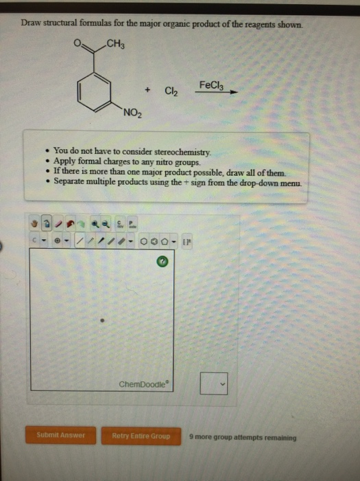 Solved Draw structural formulas for the major organic | Chegg.com