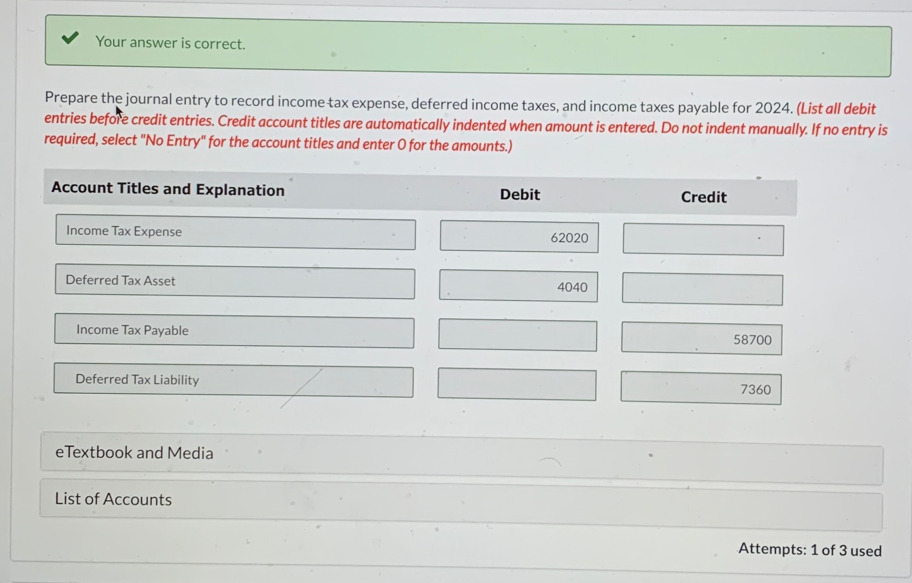 Solved Prepare th journal entry to record income tax | Chegg.com