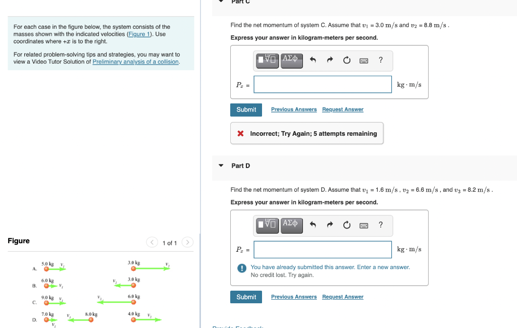Solved For each case in the figure below, the system | Chegg.com