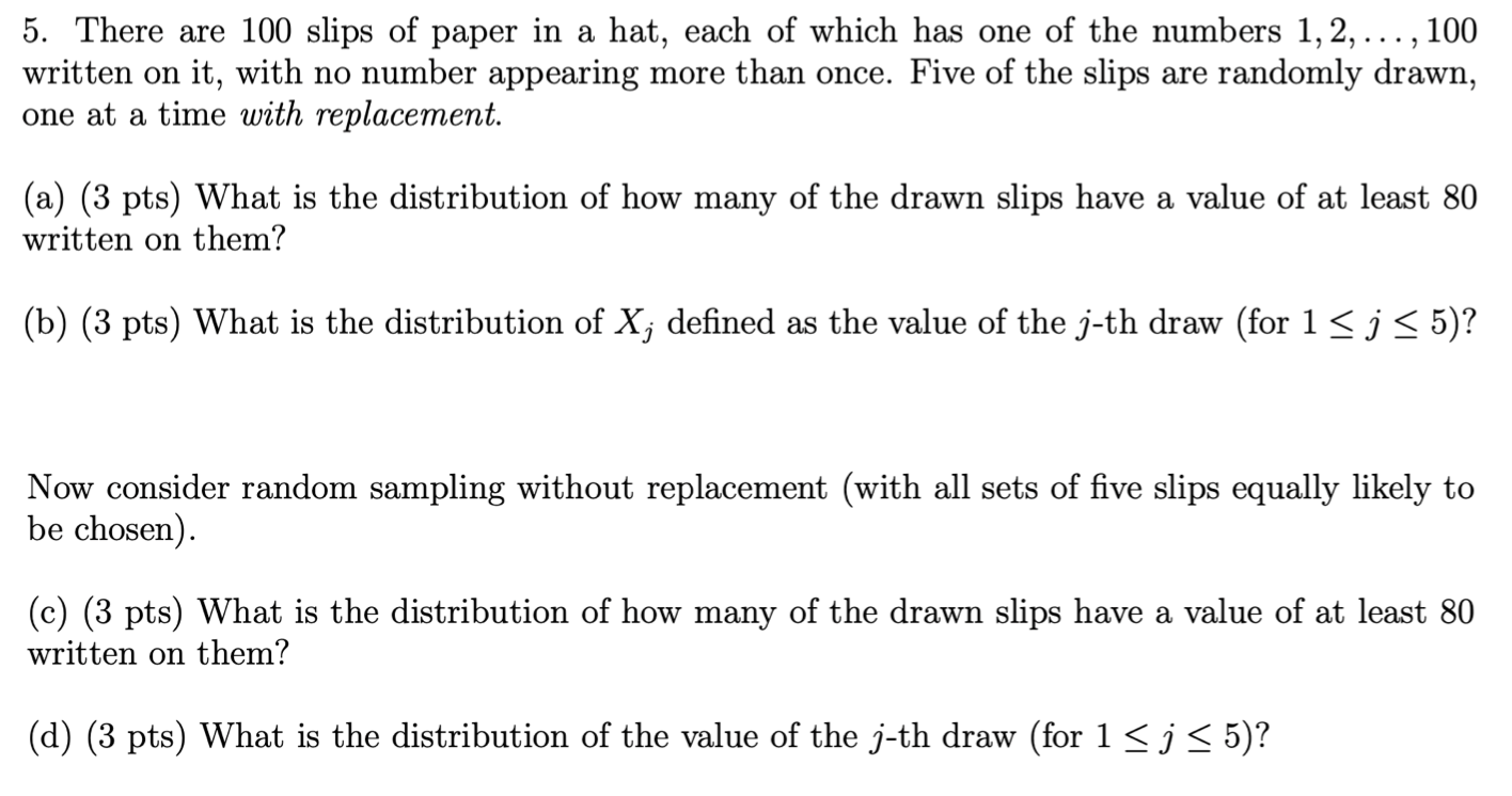 The Numbers 1 To 20 Are Written On Slips Of Paper And Put In A Hat