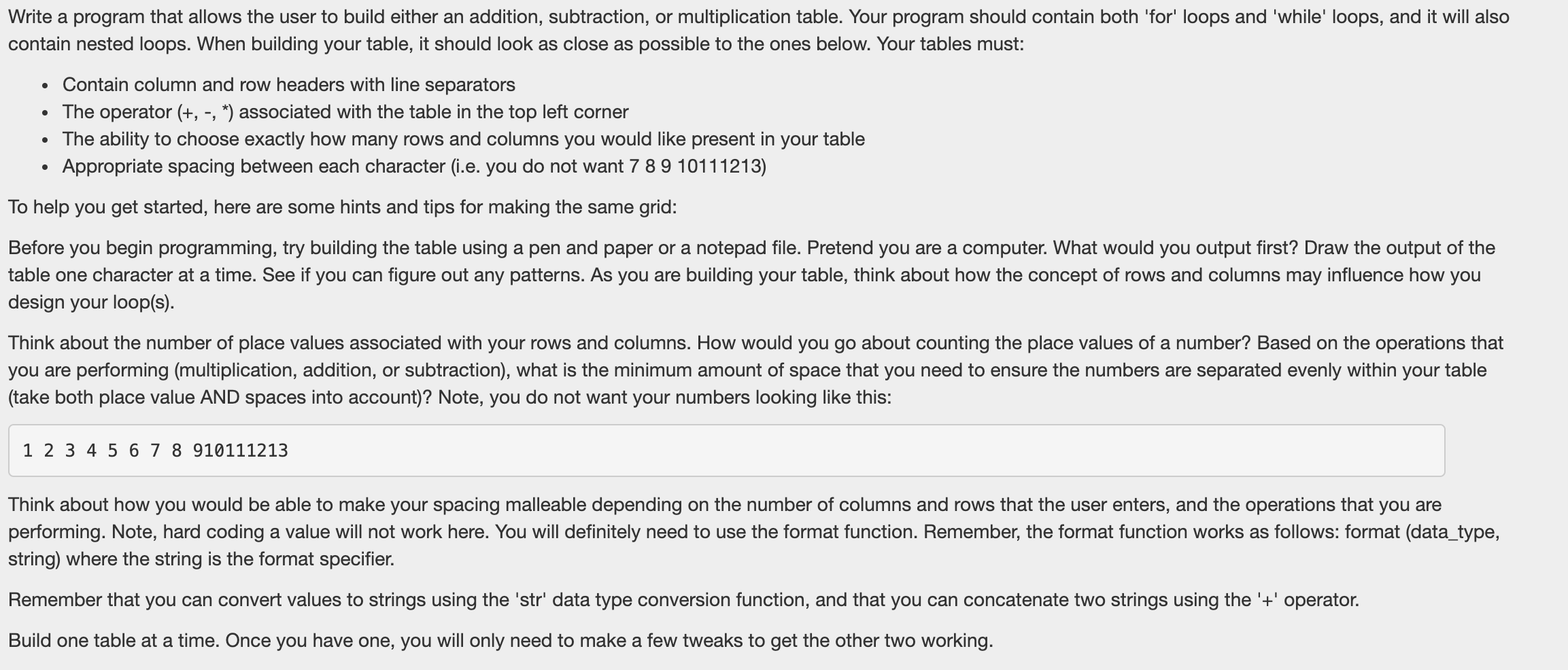 Solved Write a program that allows the user to build either | Chegg.com