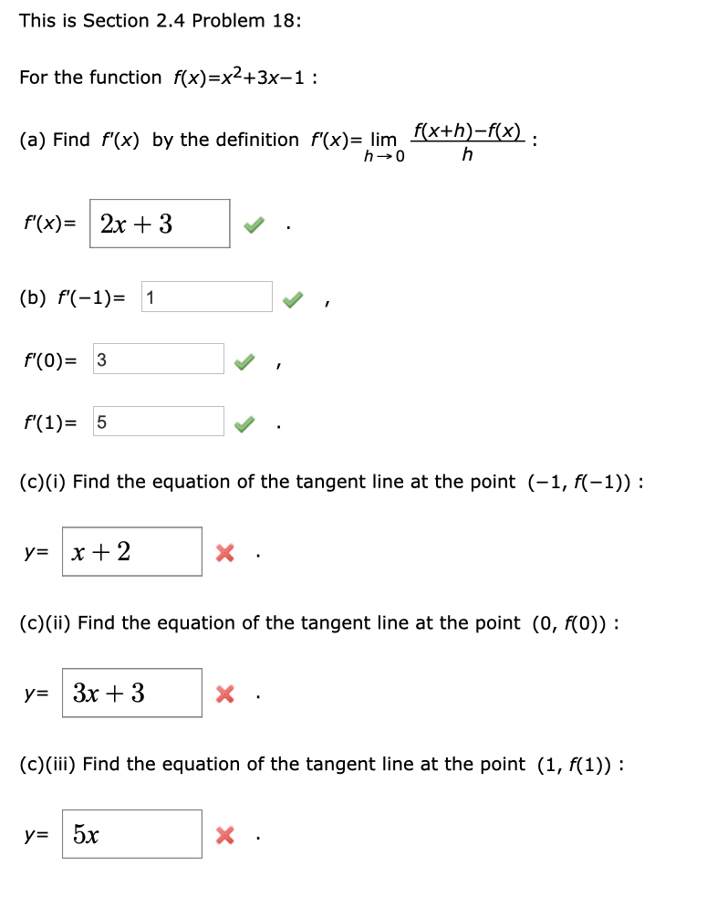 Solved This Is Section 2 4 Problem 18 For The Function F Chegg Com