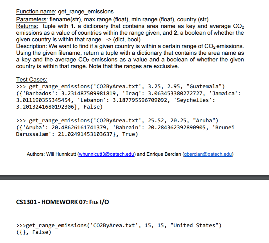 Solved In python. The file is CO2 emissions and a screenshot | Chegg.com
