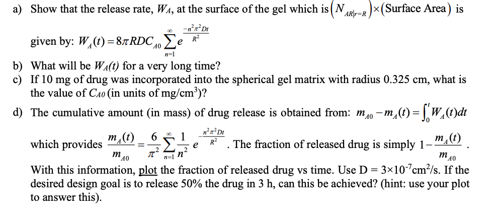 Solved Problem #2 (Unsteady steady-state diffusion): | Chegg.com