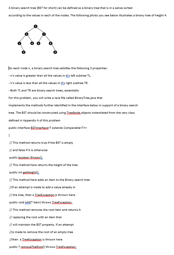 A Binary Search Tree BST For Short Can Be Defined Chegg Com   PhpARdpf4