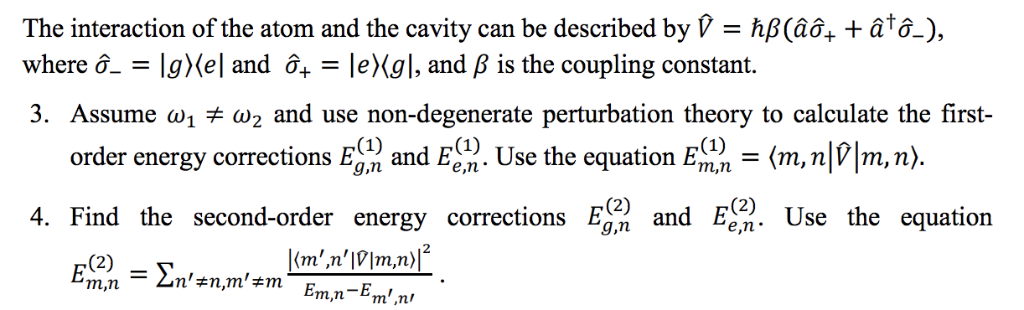 Solved Consider A Two Level Atom Described By The Hamilto Chegg Com