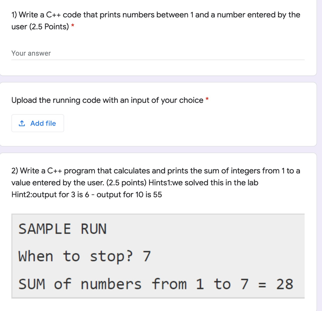 Solved 3) Solve Q7 from Labo7 (use a while loop) (2.5 | Chegg.com