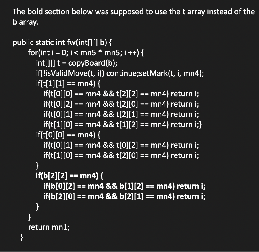 12.10 Code Refactor 2: Tic Tac Toe Please note that | Chegg.com