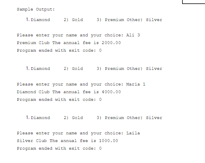 Solved write a program that can define membership as in the chegg