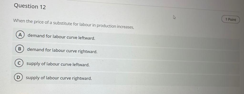 Solved competitive. If the demand for labour decreases by | Chegg.com