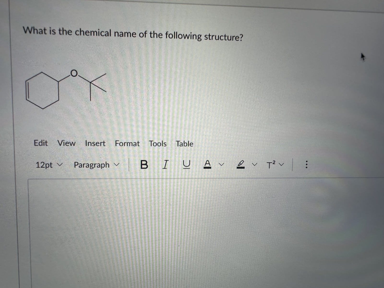 Solved What is the chemical name of the following structure? | Chegg.com