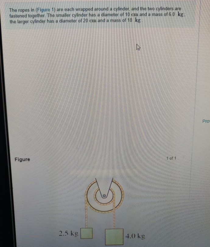 Solved The ropes in (Figure 1) are each wrapped around a | Chegg.com
