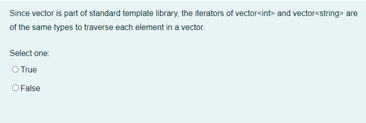 Solved Since vector is part of standard template library, | Chegg.com
