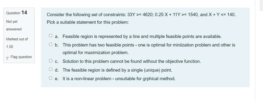 Solved Question 14 Consider the following set of | Chegg.com