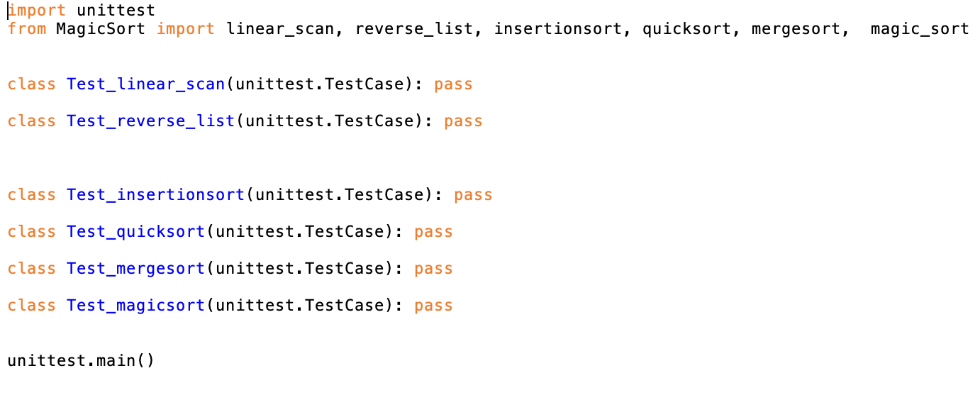 Solved Module 7 Homework - Magic Sort We've introduced 5 | Chegg.com