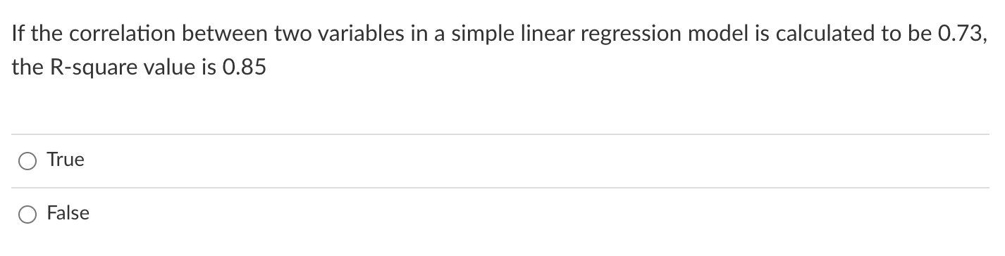 Solved If the correlation between two variables in a simple | Chegg.com