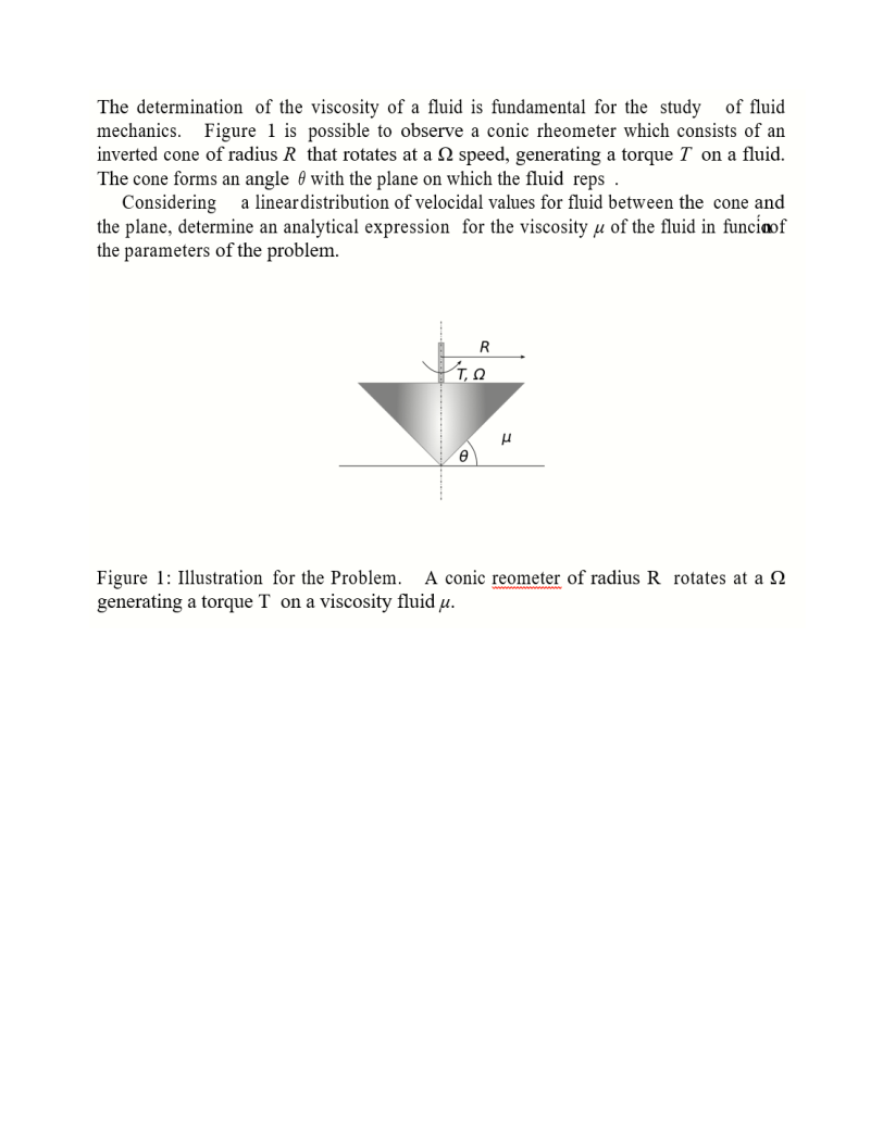 Solved The determination of the viscosity of a fluid is | Chegg.com