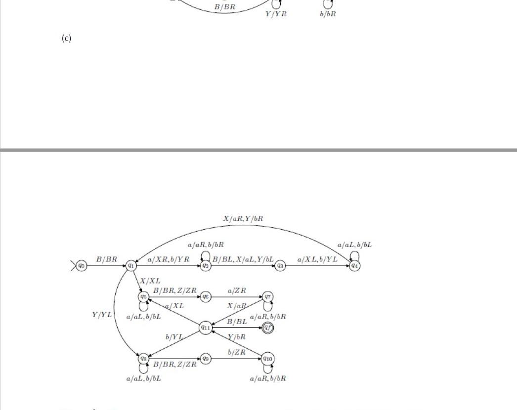 Exercise 1 For each of the following Turing with | Chegg.com