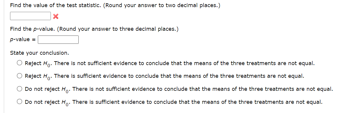 Solved Use α=0.05 to test for any significant | Chegg.com