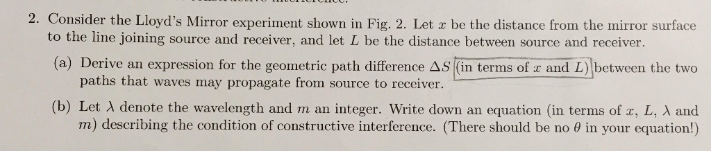 lloyd's mirror experiment explanation